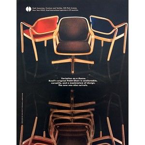 1969 Original & Swivel Chair photo Designed by Don Petitt Knoll vintage print ad